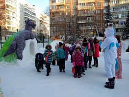 Снежный городок ФГУП «ЖКХ ННЦ» занял 1-е место в городском конкурсе